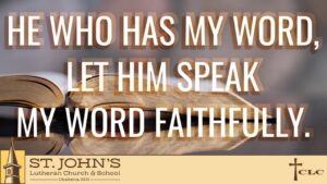 Read more about the article 8th Sunday after Trinity – August 10, 2025